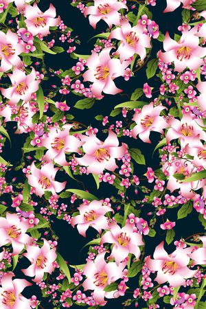 花朵印花华亿平台图片