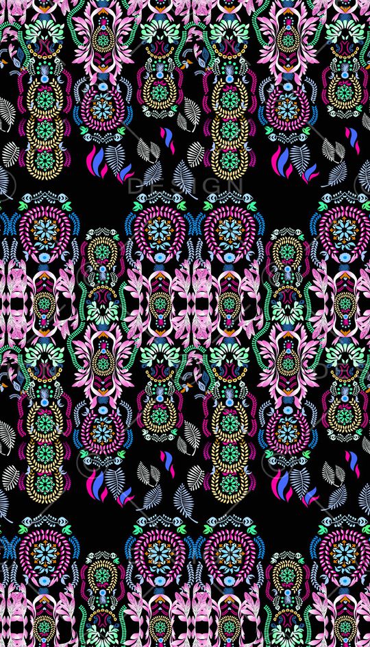 波西米亚印花华亿平台图片