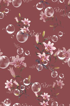 玉兰花印花华亿平台图片