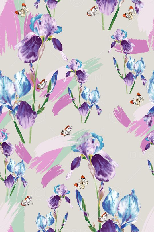 玉兰花印花华亿平台图片