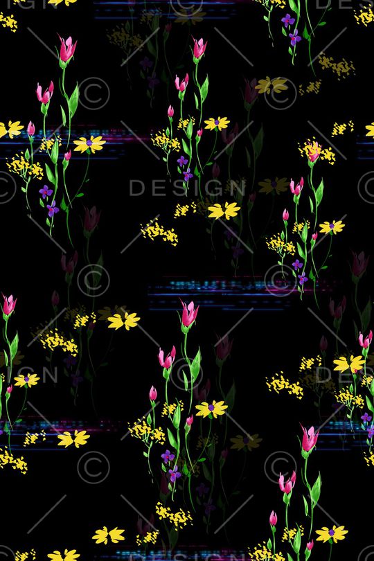 玉兰花印花华亿平台图片