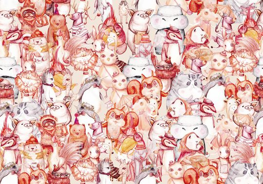 卡通印花华亿平台图片