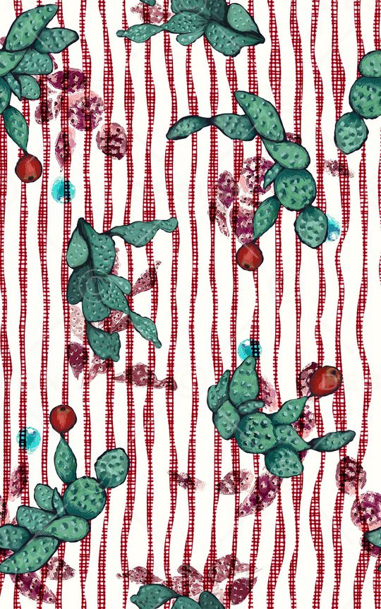 艺术手绘-hand印花华亿平台图片