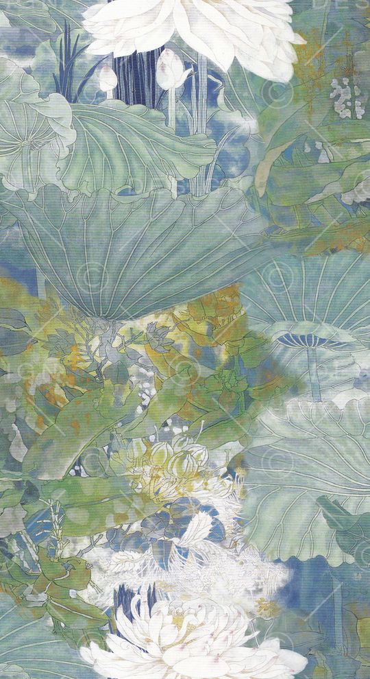 白描印花华亿平台图片