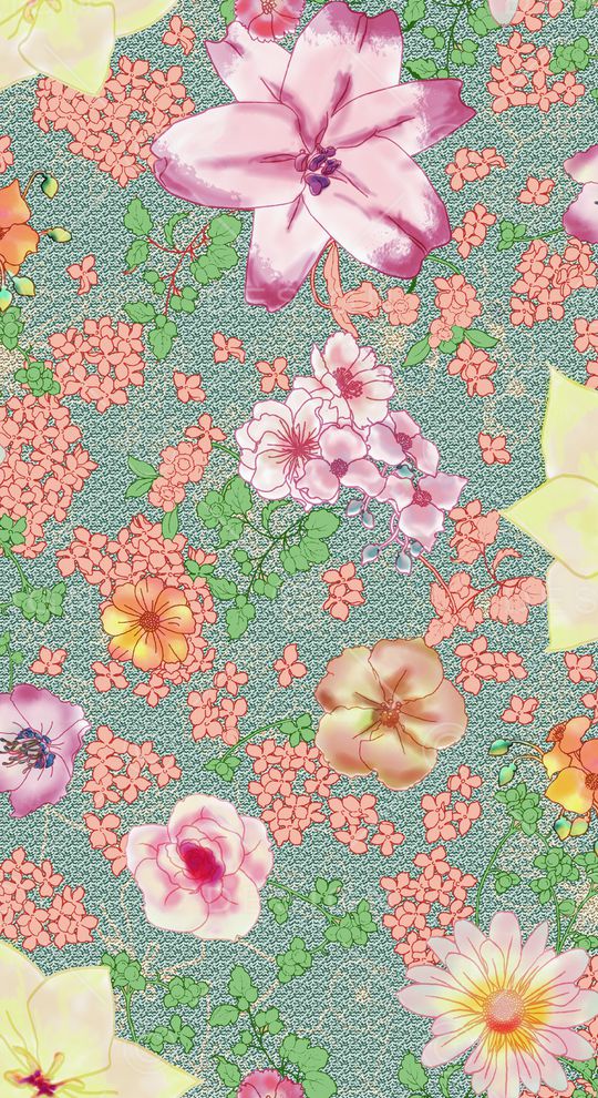 乱花印花华亿平台图片