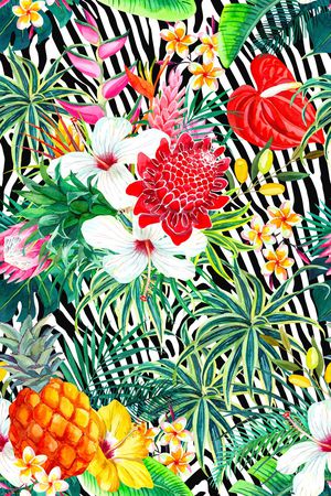 tropical印花华亿平台图片