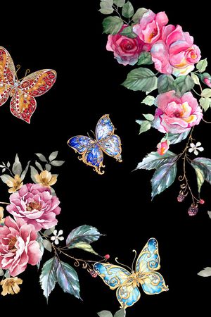 玉兰花印花华亿平台图片