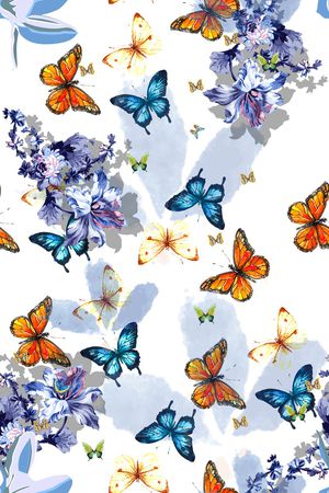 艺术花卉印花华亿平台图片