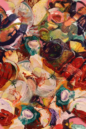 抽象印花华亿平台图片