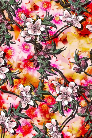 花朵印花华亿平台图片