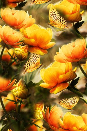 花朵印花华亿平台图片