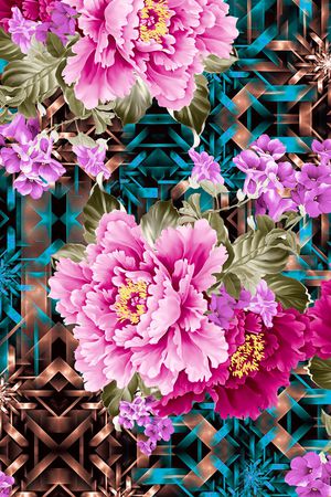 花朵印花华亿平台图片