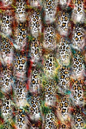 豹纹印花华亿平台图片