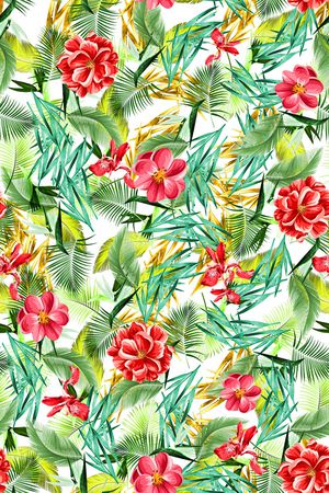 热带风印花华亿平台图片