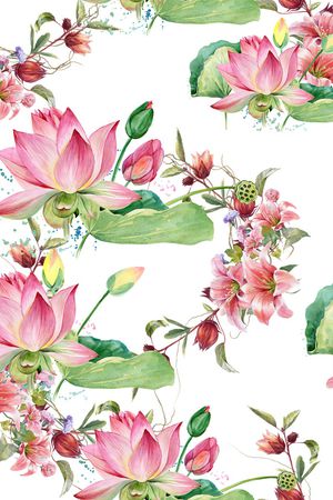 水墨印花华亿平台图片