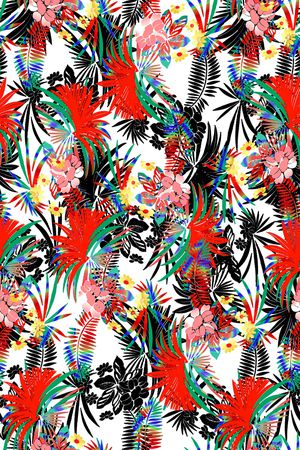 热带风印花华亿平台图片