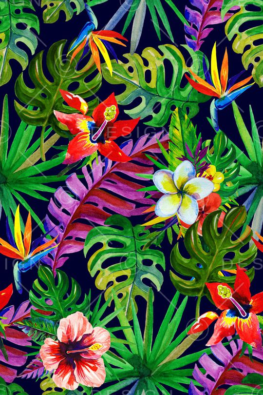 热带风印花华亿平台图片