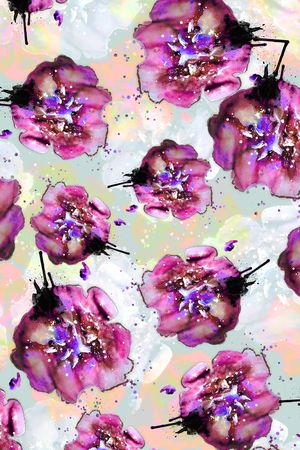 花朵印花华亿平台图片