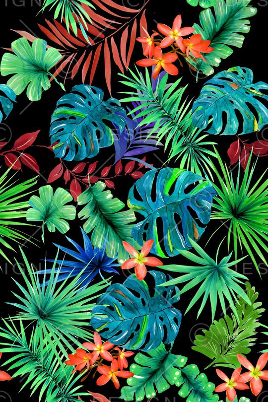 手绘花印花华亿平台图片