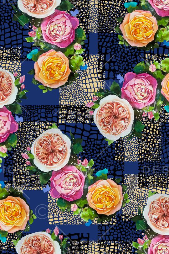 动物纹印花华亿平台图片