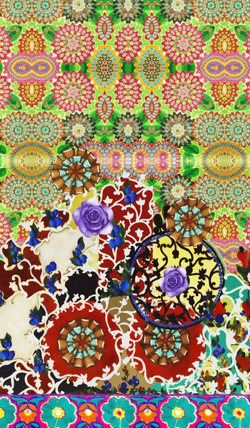 民族风印花华亿平台图片