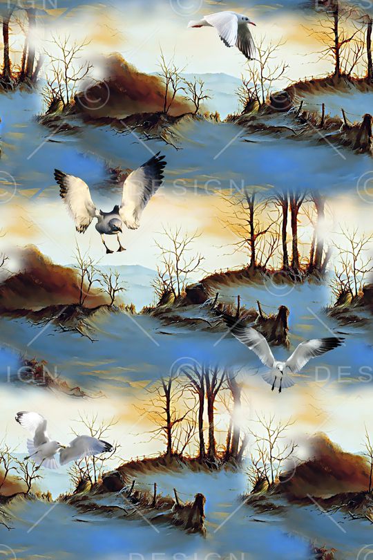 鸟印花华亿平台图片