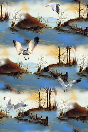 鸟印花华亿平台图片