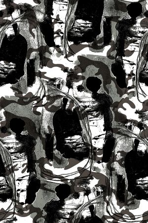 抽象纹理印花华亿平台图片