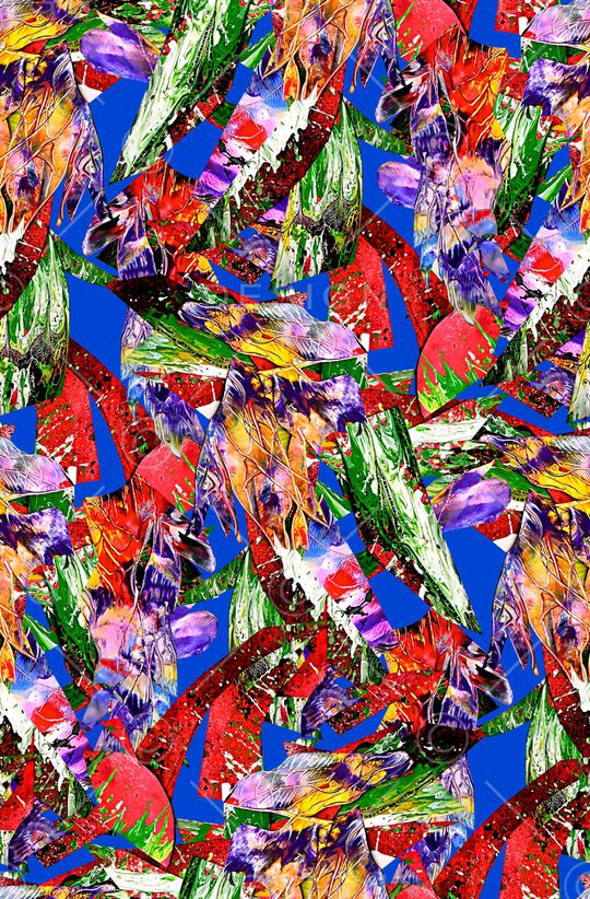 抽象纹理印花华亿平台图片