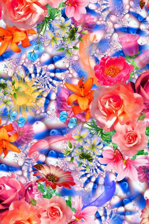 抽象印花华亿平台图片