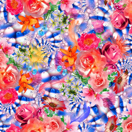 抽象印花华亿平台图片