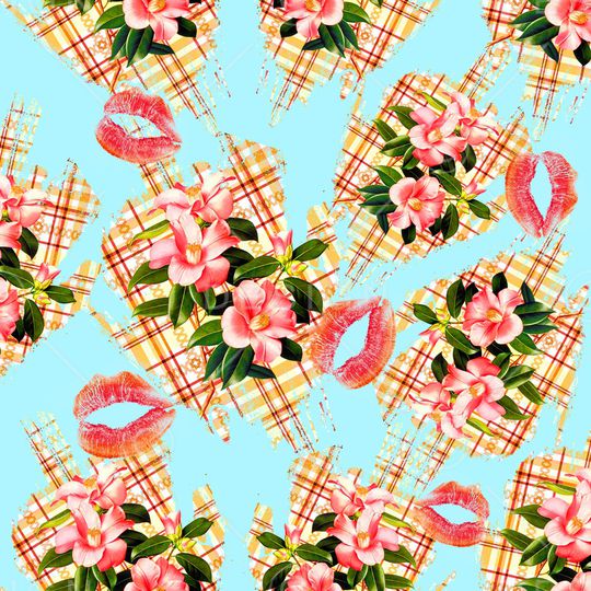 抽象印花华亿平台图片