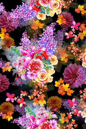 抽象印花华亿平台图片