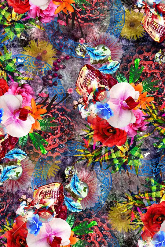 抽象印花华亿平台图片