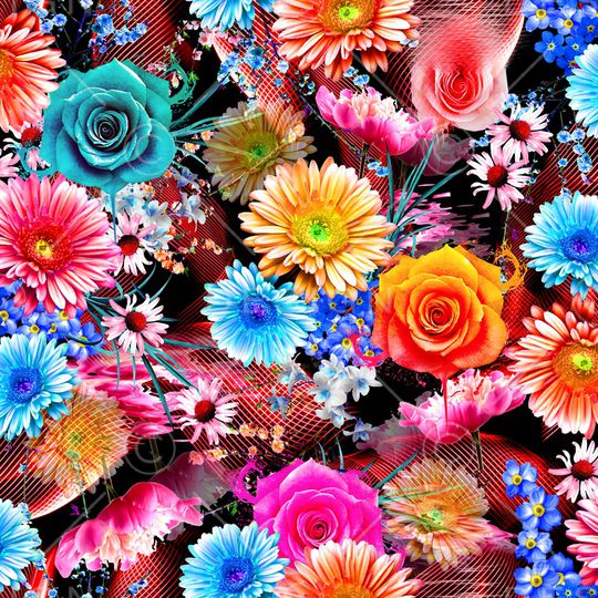 抽象印花华亿平台图片