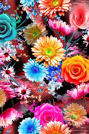 抽象印花华亿平台图片