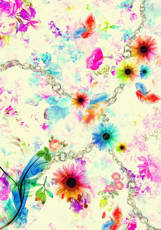 花卉印花华亿平台图片