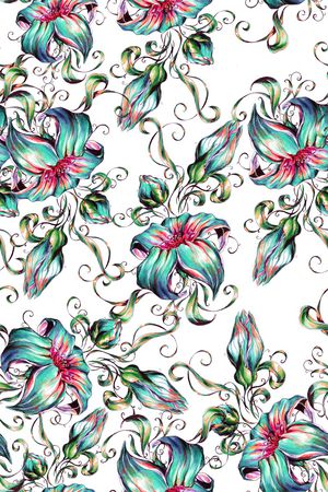 手绘印花华亿平台图片