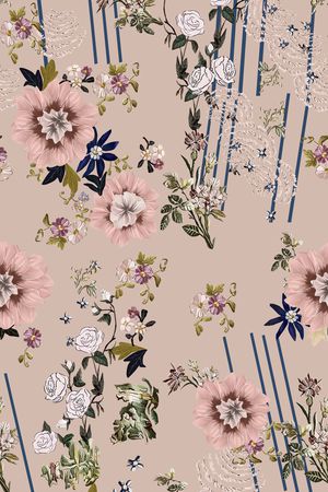 小碎花印花华亿平台图片