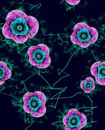 抽象印花华亿平台图片