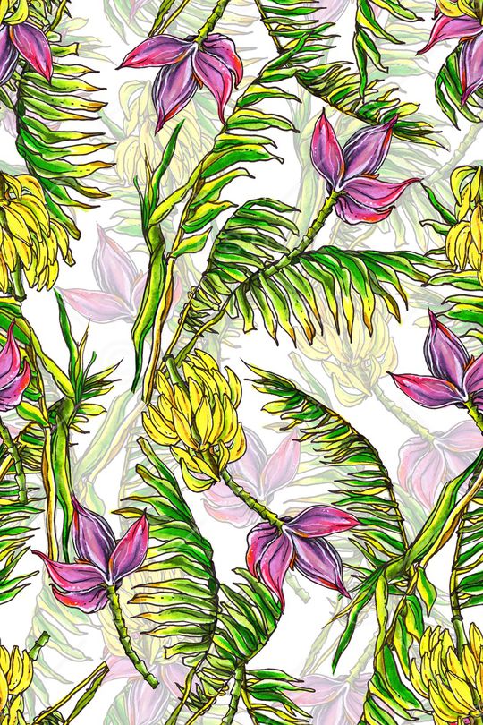 热带风印花华亿平台图片