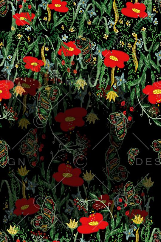 乱花印花华亿平台图片