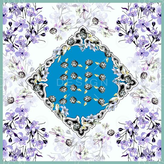 方巾印花华亿平台图片