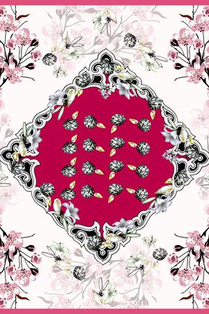 方巾印花华亿平台图片