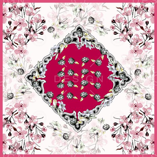 方巾印花华亿平台图片