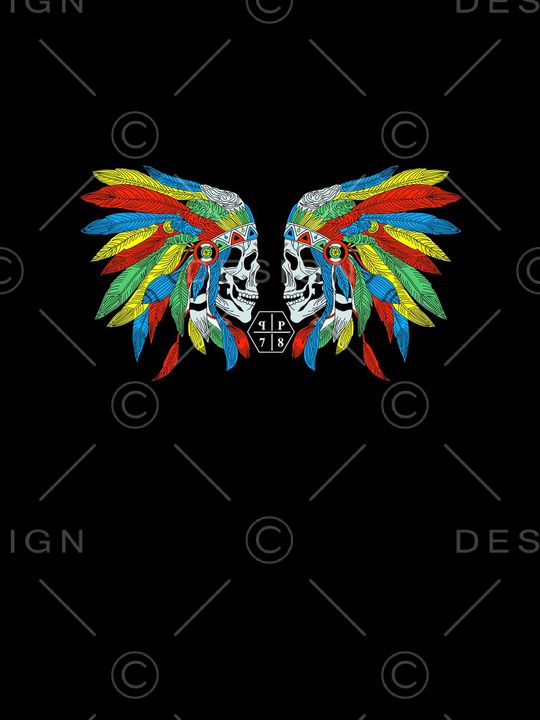 骷髅头印花华亿平台图片