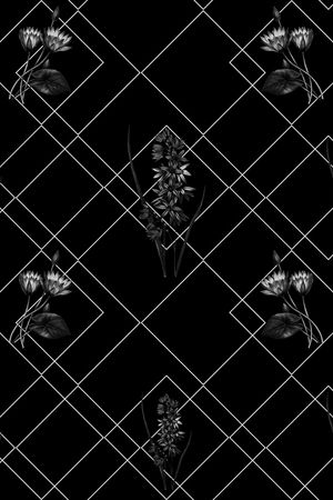 不规则几何印花华亿平台图片