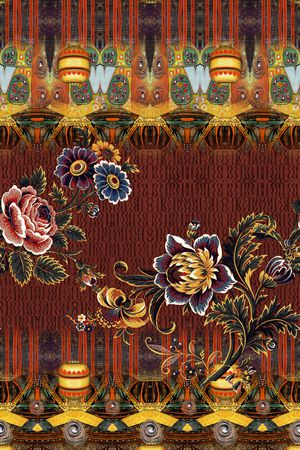 波西米亚印花华亿平台图片