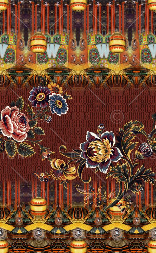 波西米亚印花华亿平台图片