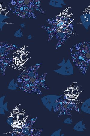 海洋生物印花华亿平台图片